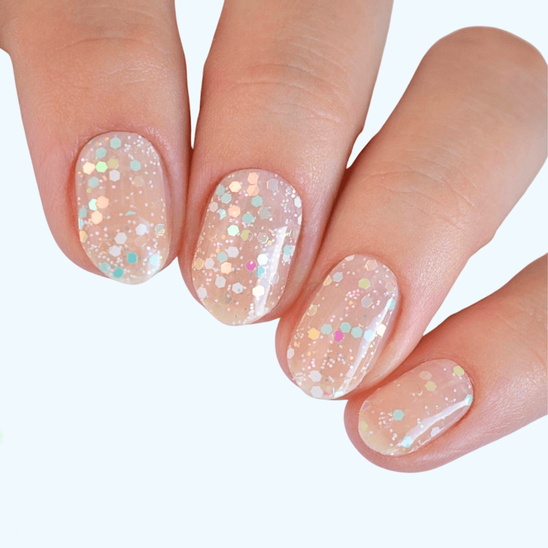 Lychee (Glow in the dark) | Super Jellies DIY Hard Semi Cured Gel Nail Wraps