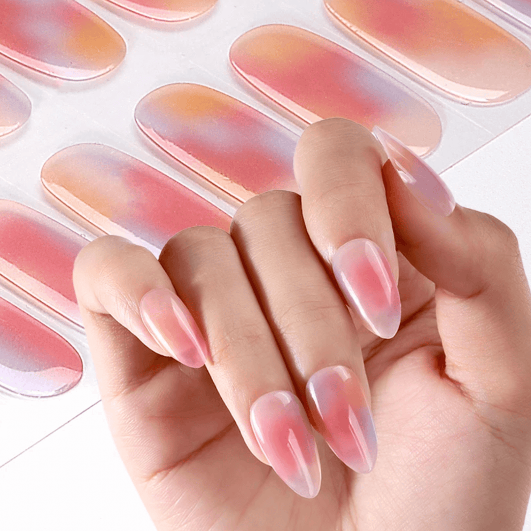 Pink Lemonade | NO Cure Gel Nail Wraps