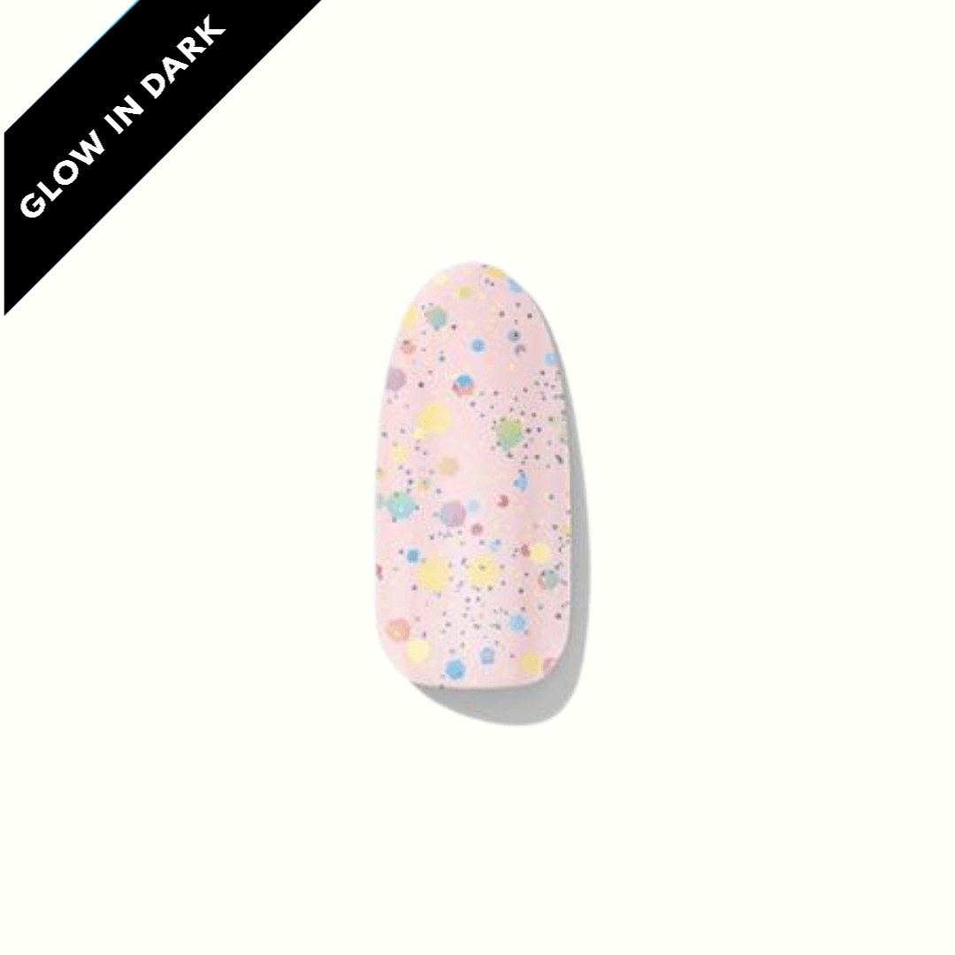 Lychee (Glow in the dark) | Super Jellies DIY Hard Semi Cured Gel Nail Wraps