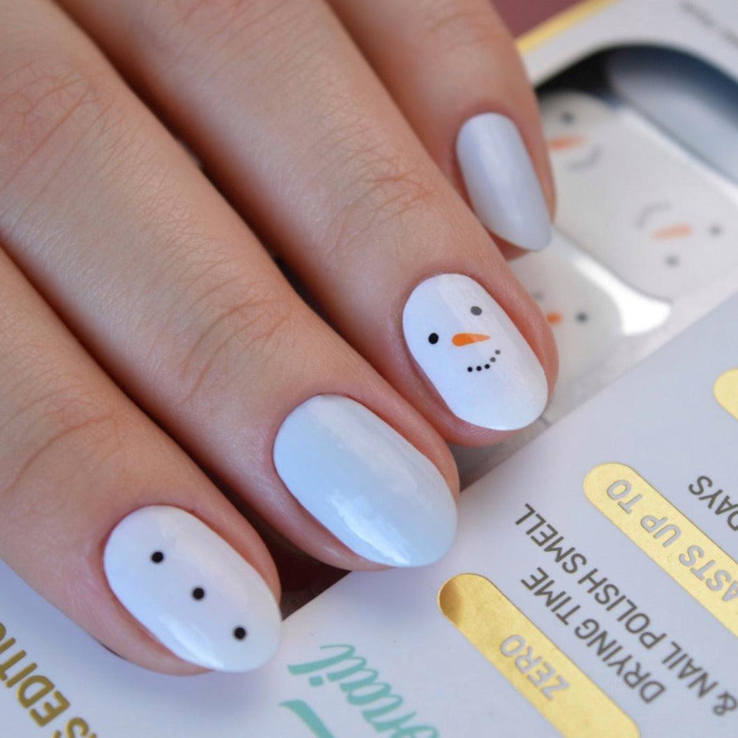 Frosty | Snowman Christmas Nail Polish Wrap