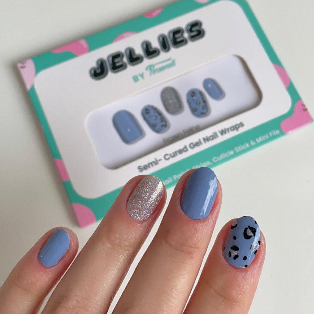 Frozen Feline | Jellies DIY Soft Semi Cured Gel Nail Wraps