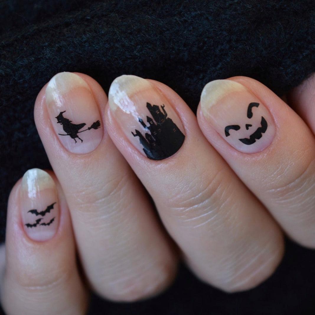 Haunted House | Transparent Halloween Themed Nail Polish Wrap