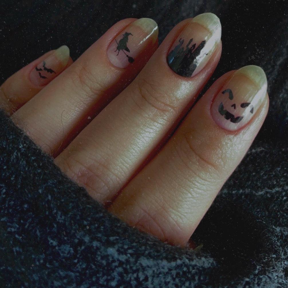 Haunted House | Transparent Halloween Themed Nail Polish Wrap