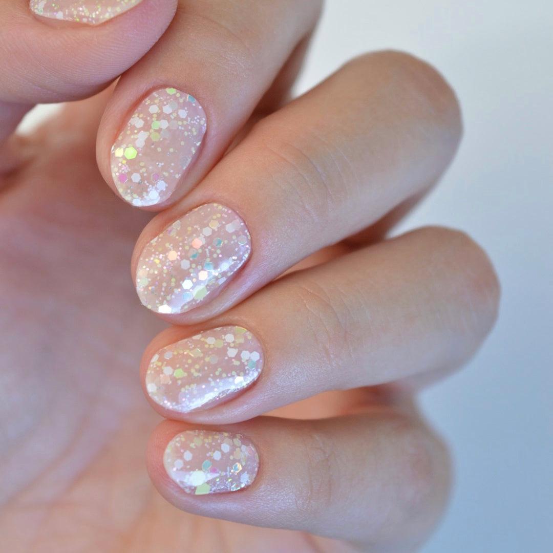 Lychee (Glow in the dark) | Super Jellies DIY Hard Semi Cured Gel Nail Wraps