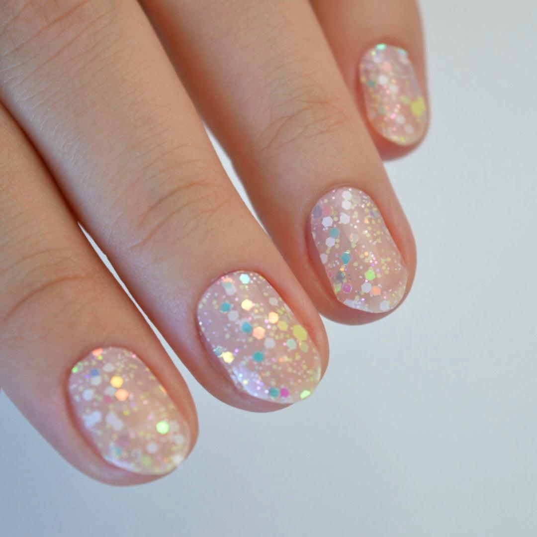 Lychee (Glow in the dark) | Super Jellies DIY Hard Semi Cured Gel Nail Wraps