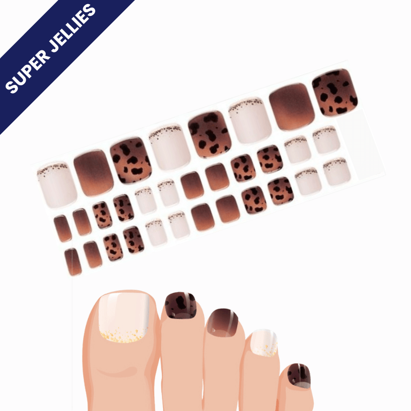 (Pedi/Toes) Ember Semi Cured Gel Nail Wraps