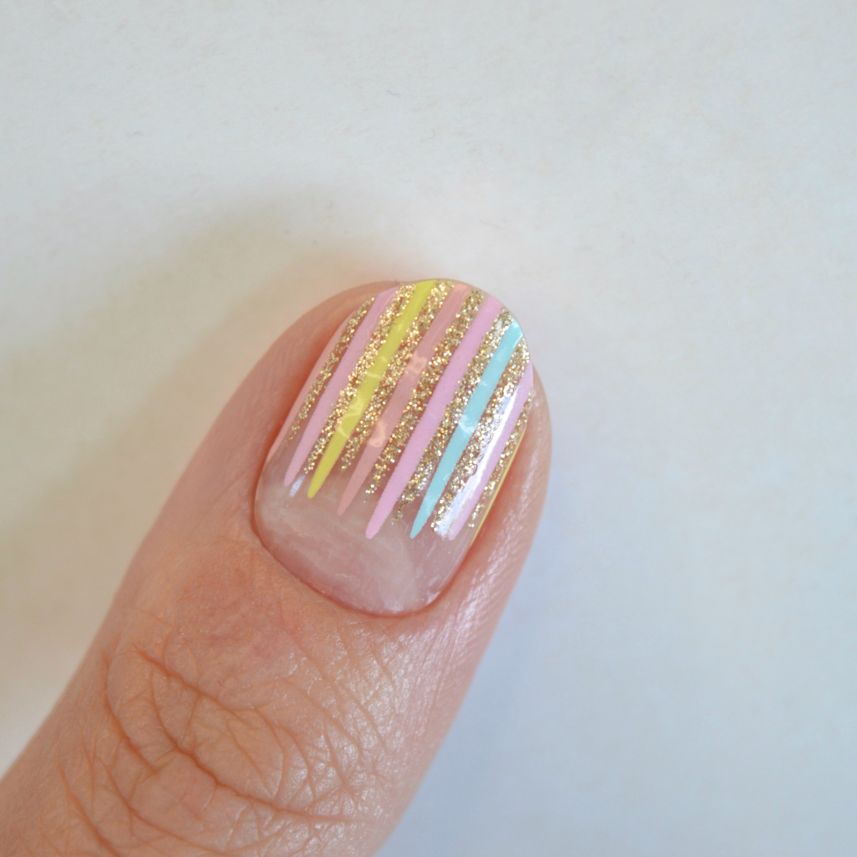 Alanna | Pastel Rainbow Nail Polish Wraps