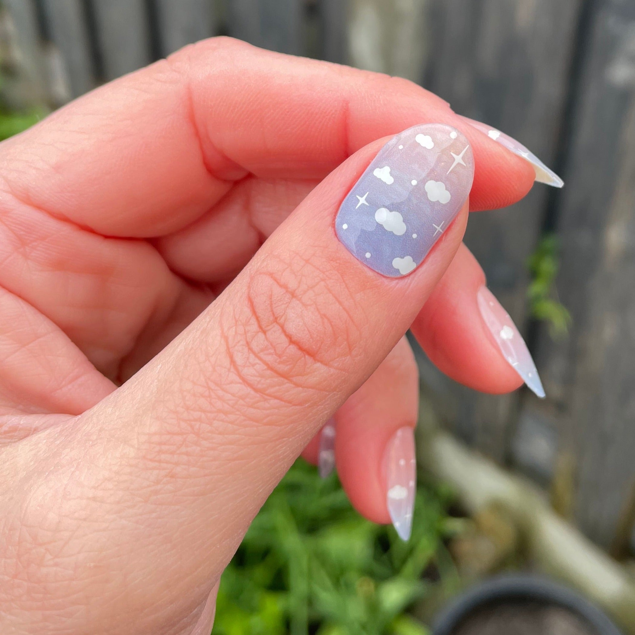 Cloudy Day | Super Jellies DIY Hard Semi Cured Gel Nail Wraps