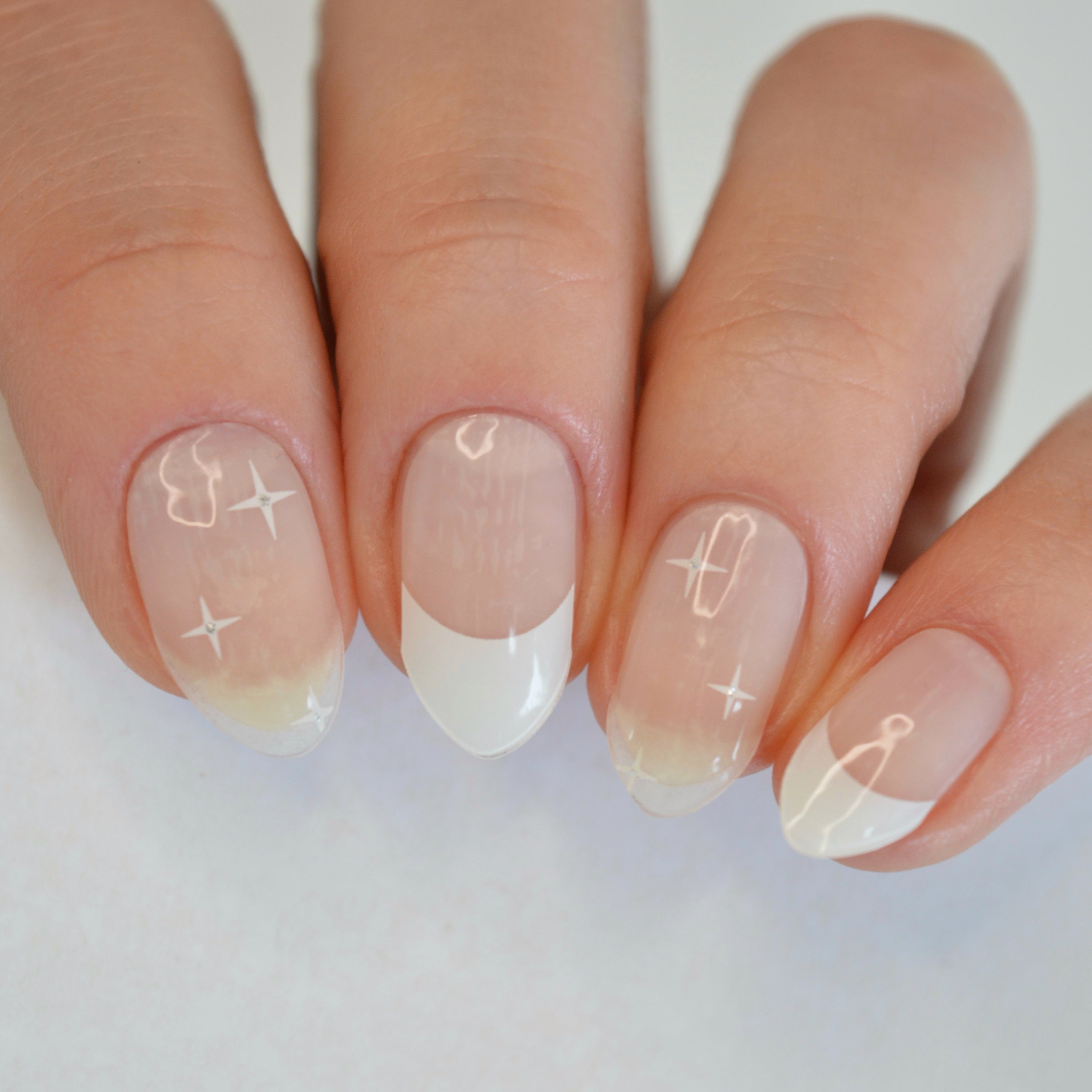 Frenchie Star | French Tip Super Jellies DIY Semi Cured Gel Nail Wraps