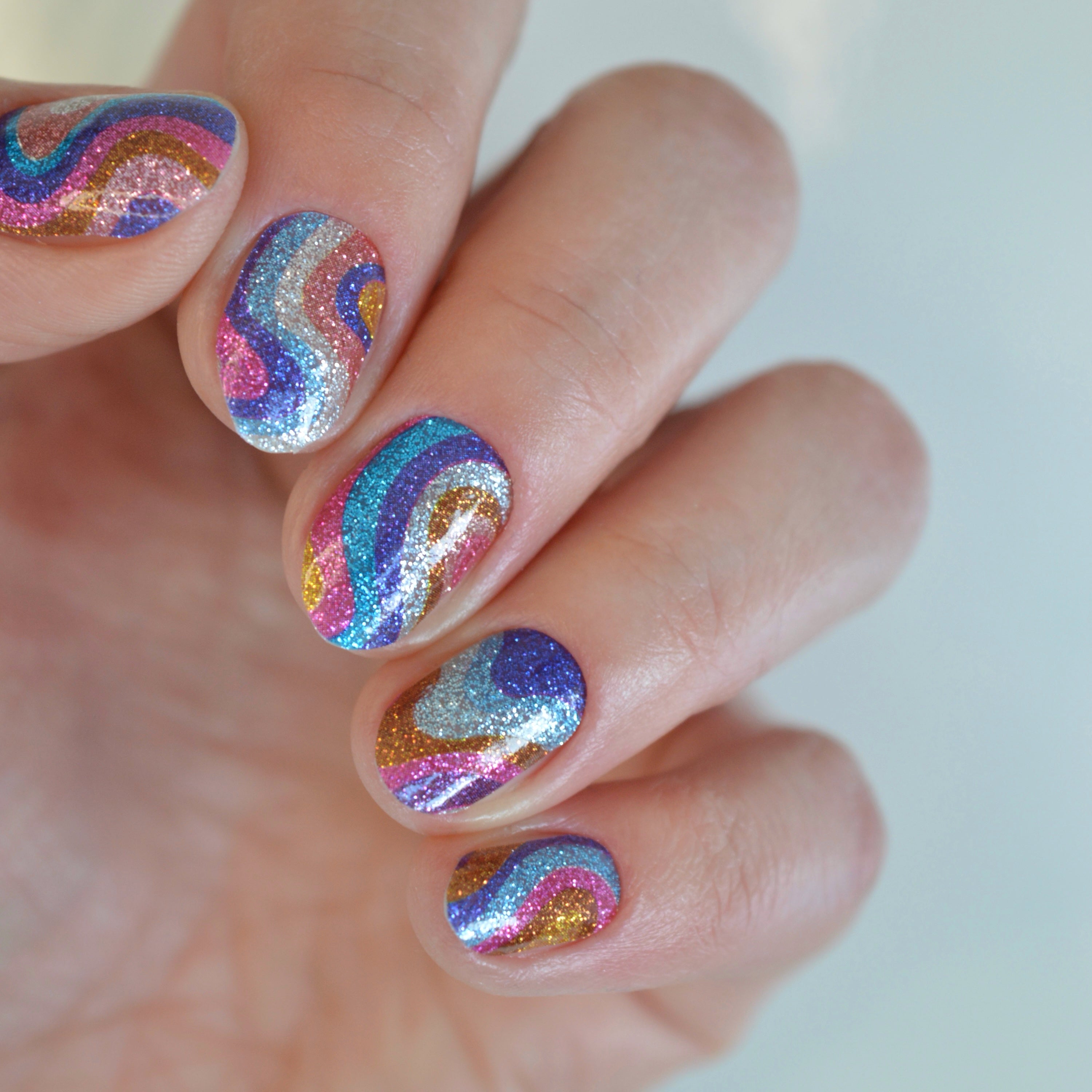 Groovy | Glitter Nail Polish Wrap