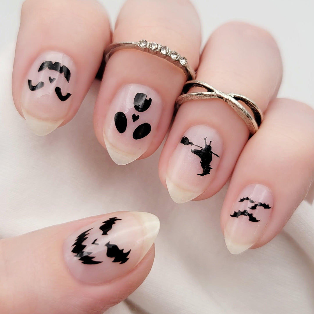 Haunted House | Transparent Halloween Themed Nail Polish Wrap