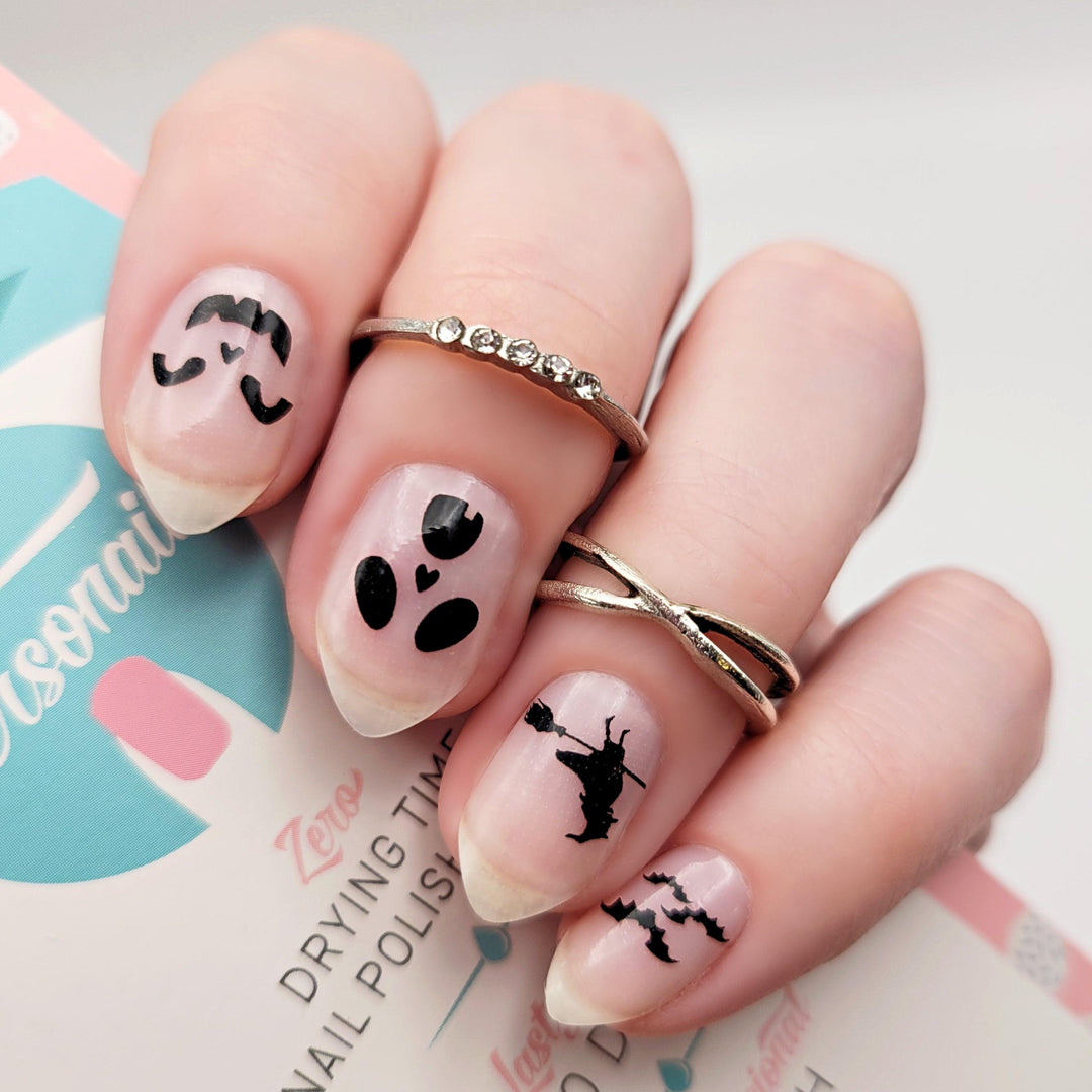 Haunted House | Transparent Halloween Themed Nail Polish Wrap