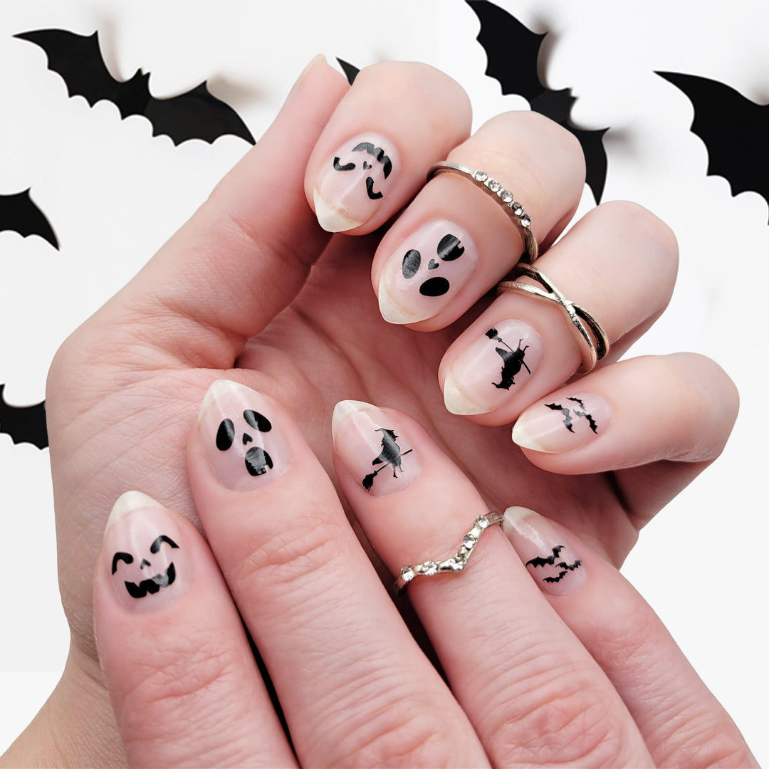 Haunted House | Transparent Halloween Themed Nail Polish Wrap