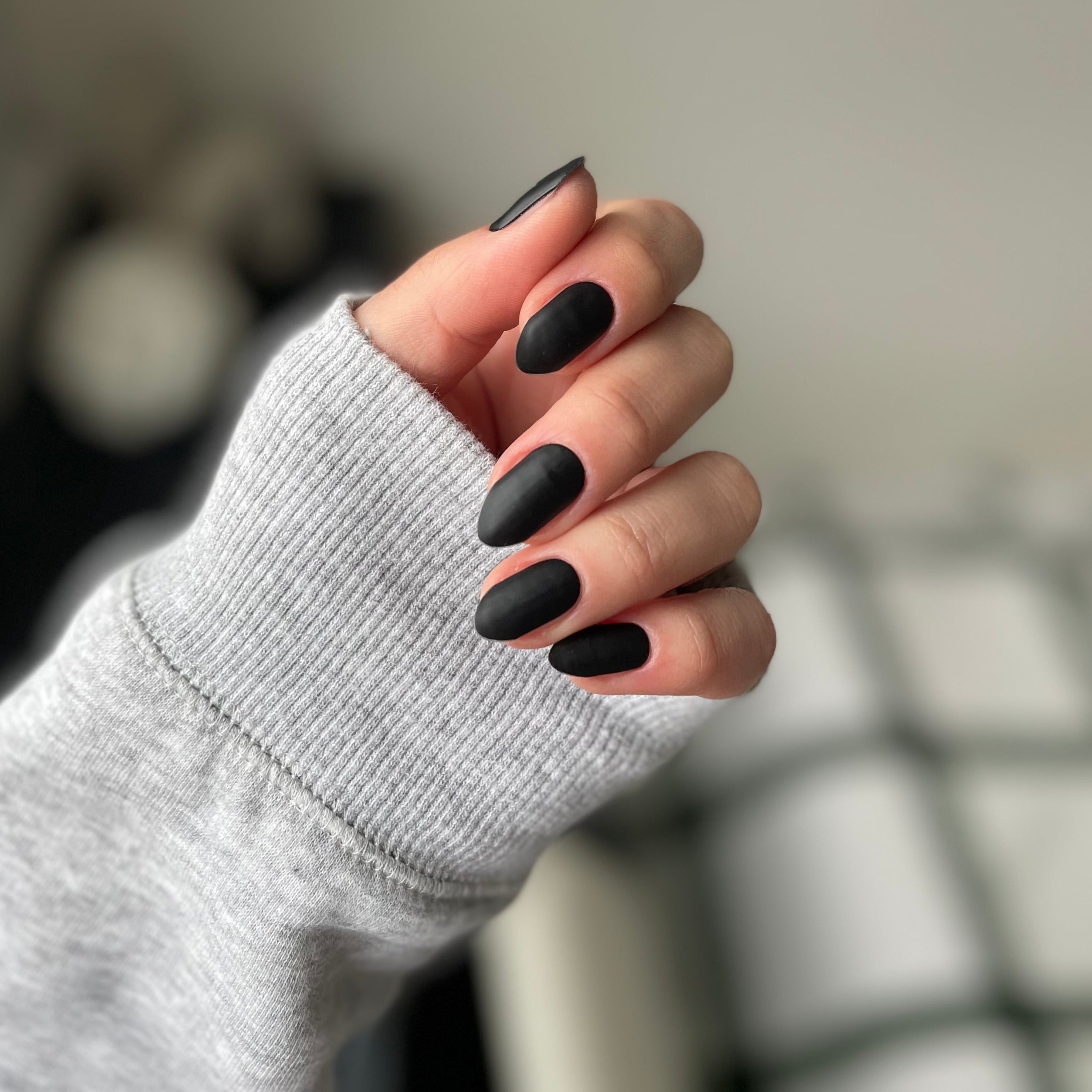 Matte Black | Super Jellies DIY Hard Semi Cured Gel Nail Wraps