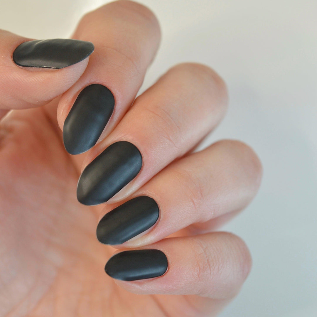 Matte Black | Super Jellies DIY Hard Semi Cured Gel Nail Wraps