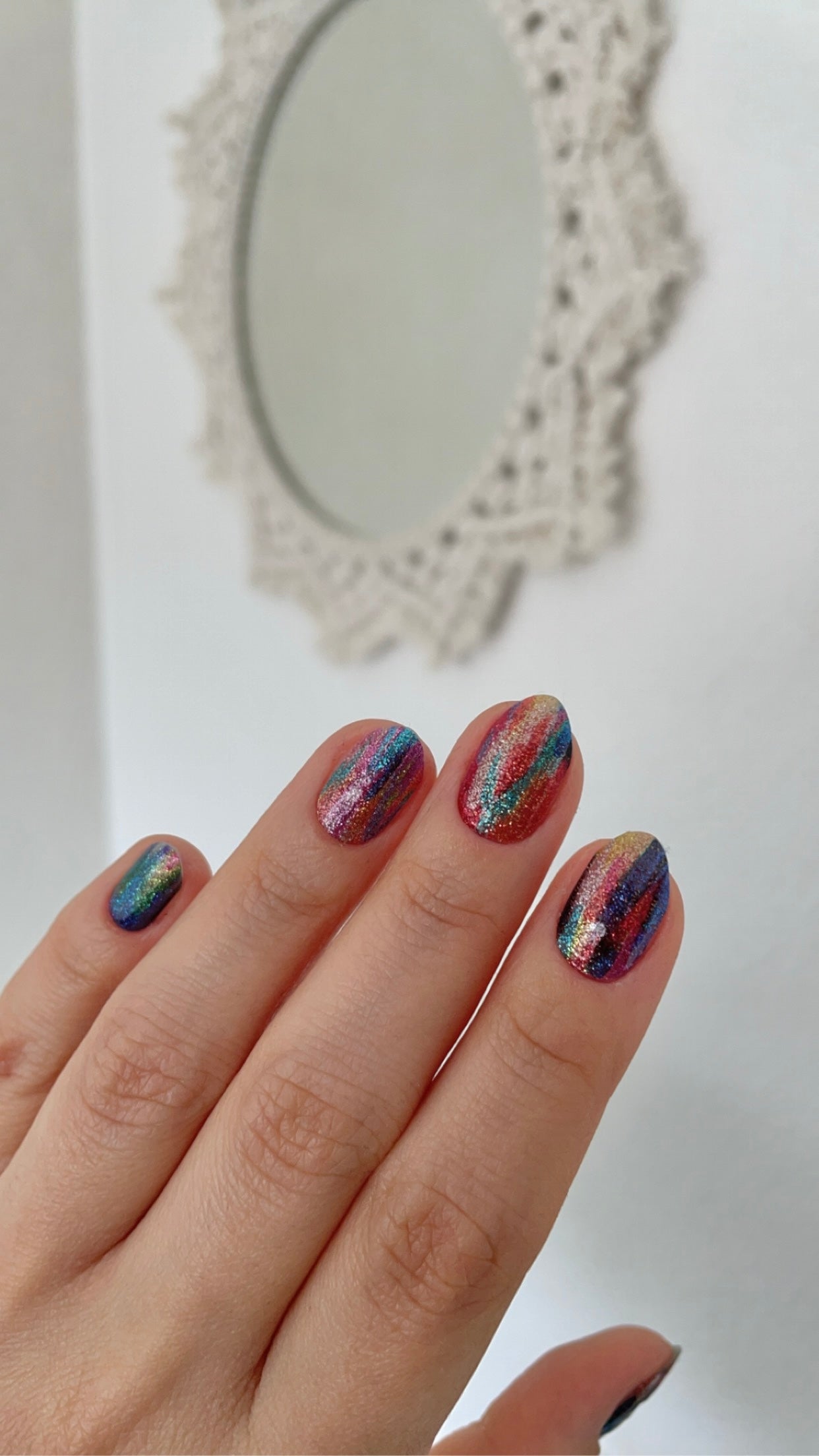 Paint | Rainbow Glitter Nail Polish Wraps