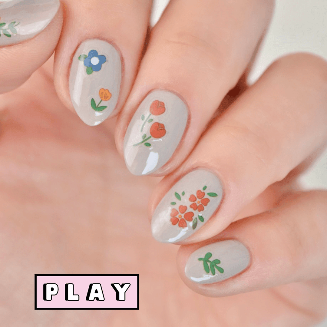 Picnic PLAY Nail Art Sticker