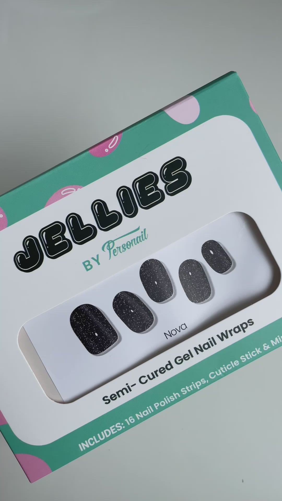 Nova | Jellies DIY Soft Semi Cured Gel Nail Wraps