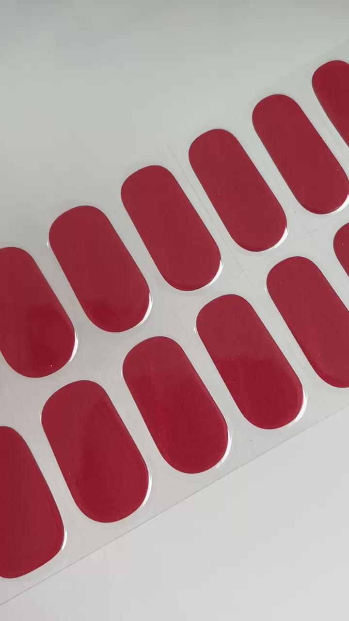 Cat Eye (Red) | Super Jellies DIY Hard Semi Cured Gel Nail Wraps