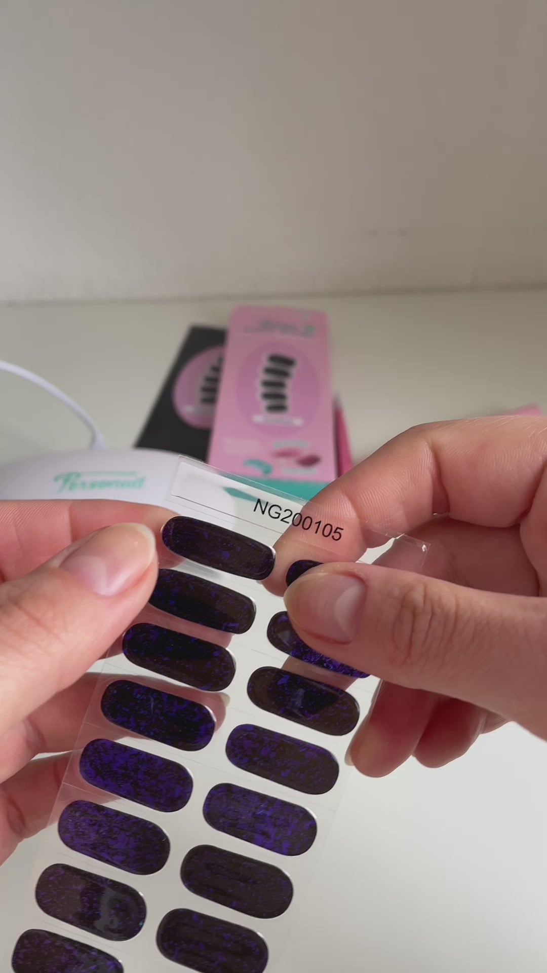 Amethyst | Super Jellies DIY Hard Semi Cured Gel Nail Wraps