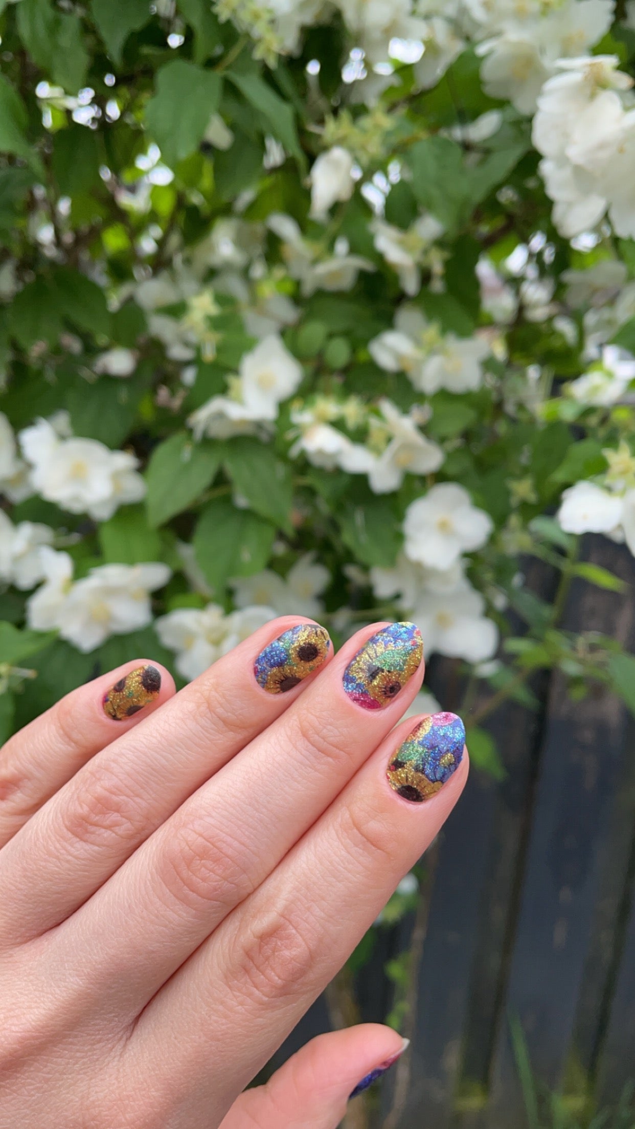 Sunflower Field | Glitter Nail Polish Wrap