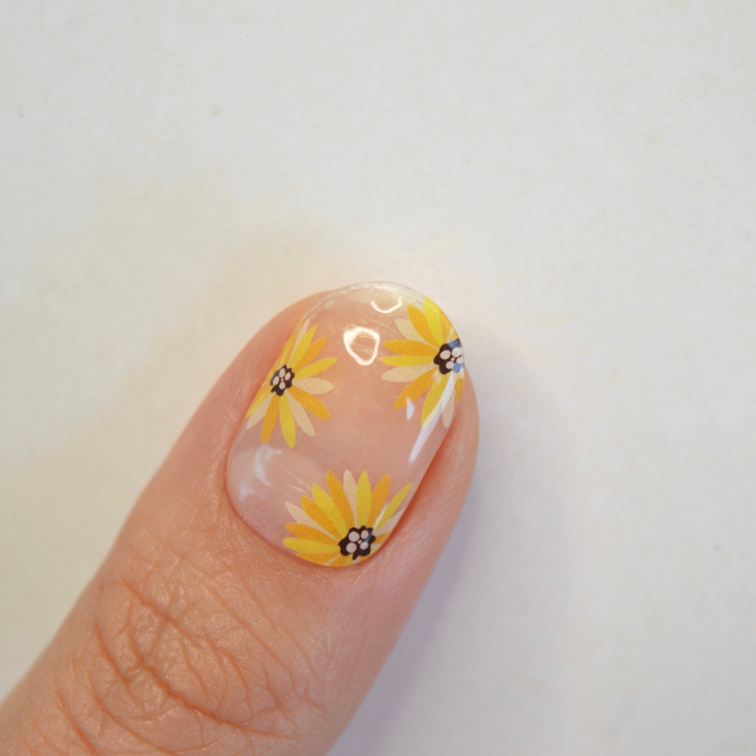 Sunshine | Sunflower Super Jellies DIY Hard Semi Cured Gel Nail Wraps