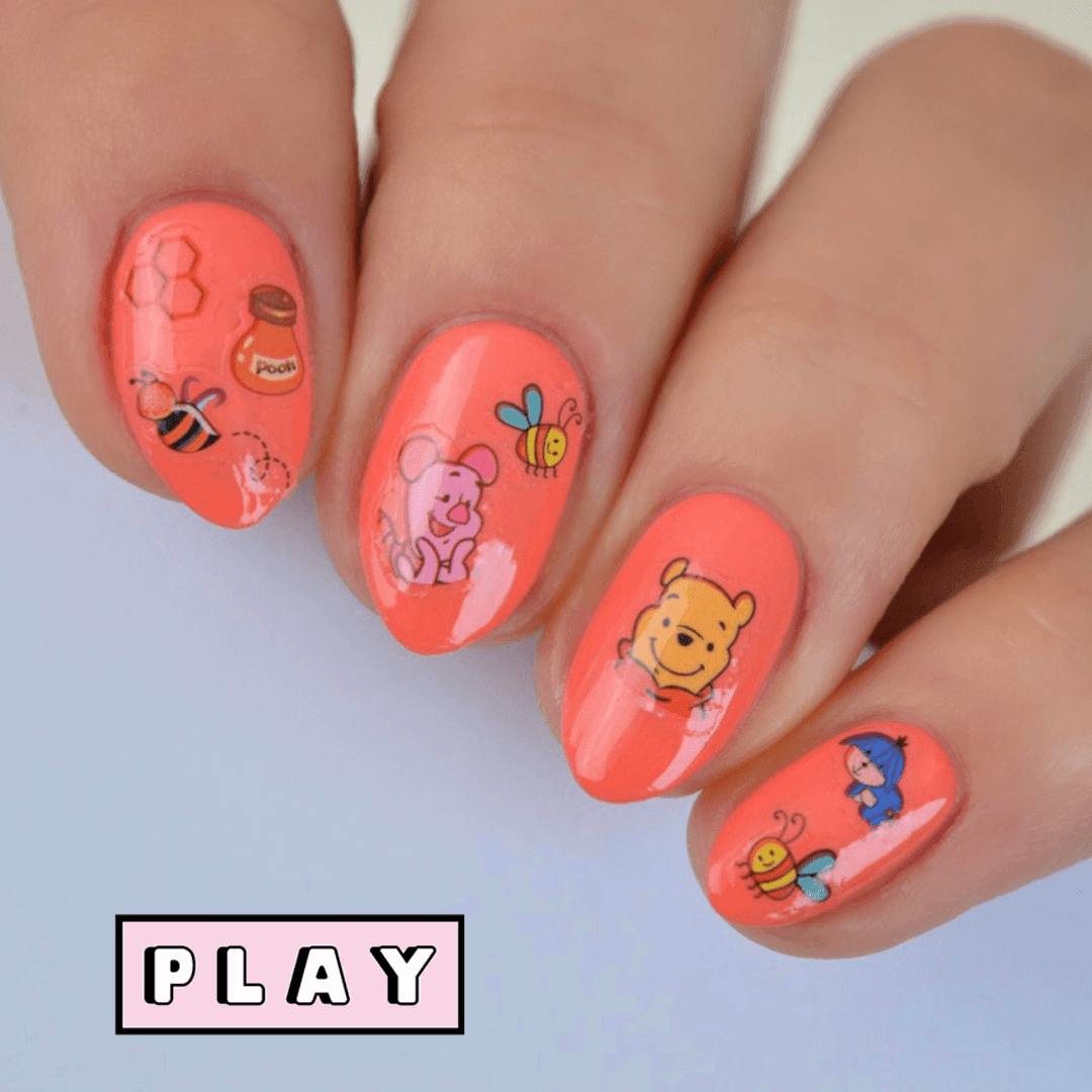 Winnie PLAY Nail Art Sticker