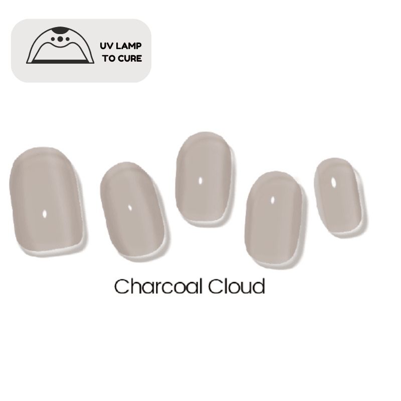 Charcoal Cloud | Jellies DIY Soft Semi Cured Gel Nail Wraps