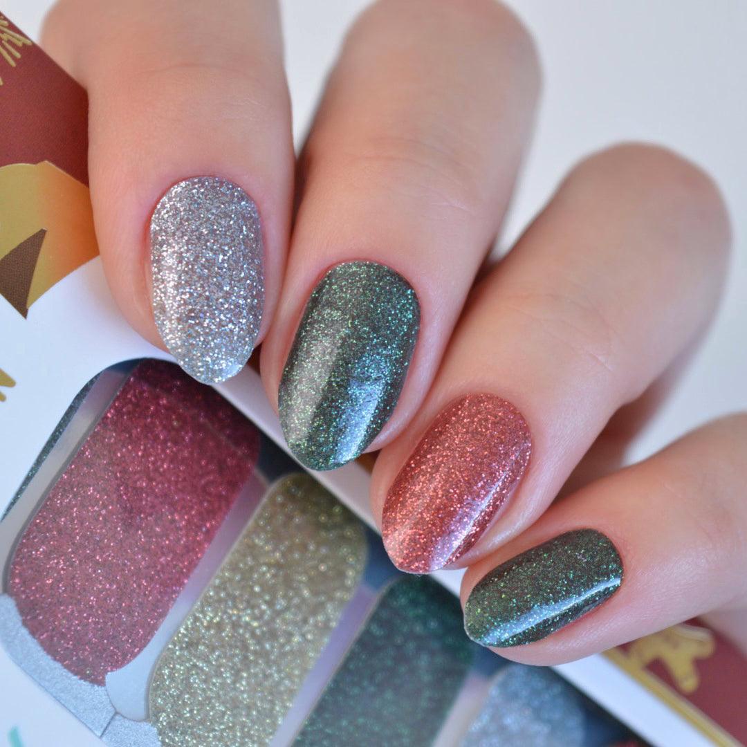 Glitzy | Christmas Glitter Nail Polish Wrap