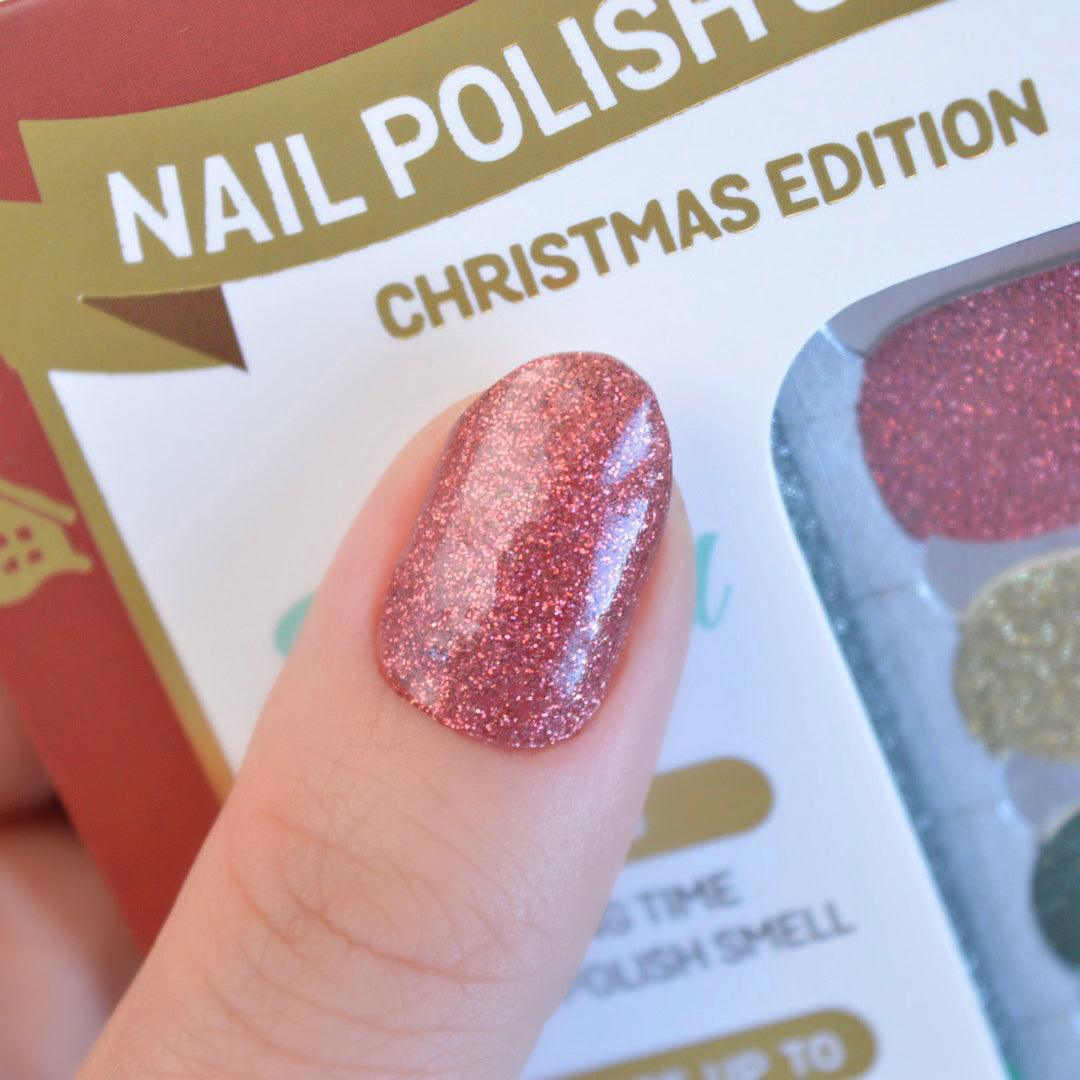 Glitzy | Christmas Glitter Nail Polish Wrap