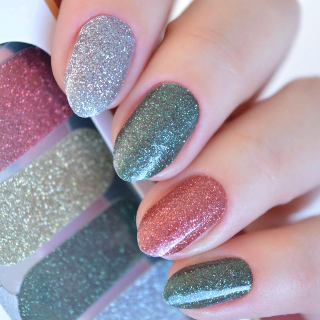 Glitzy | Christmas Glitter Nail Polish Wrap