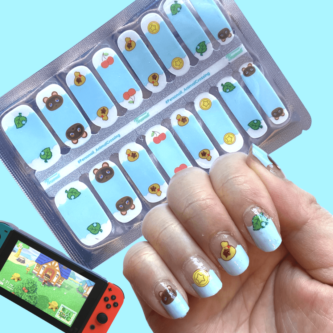 Personail Nail Wraps Animal Crossing