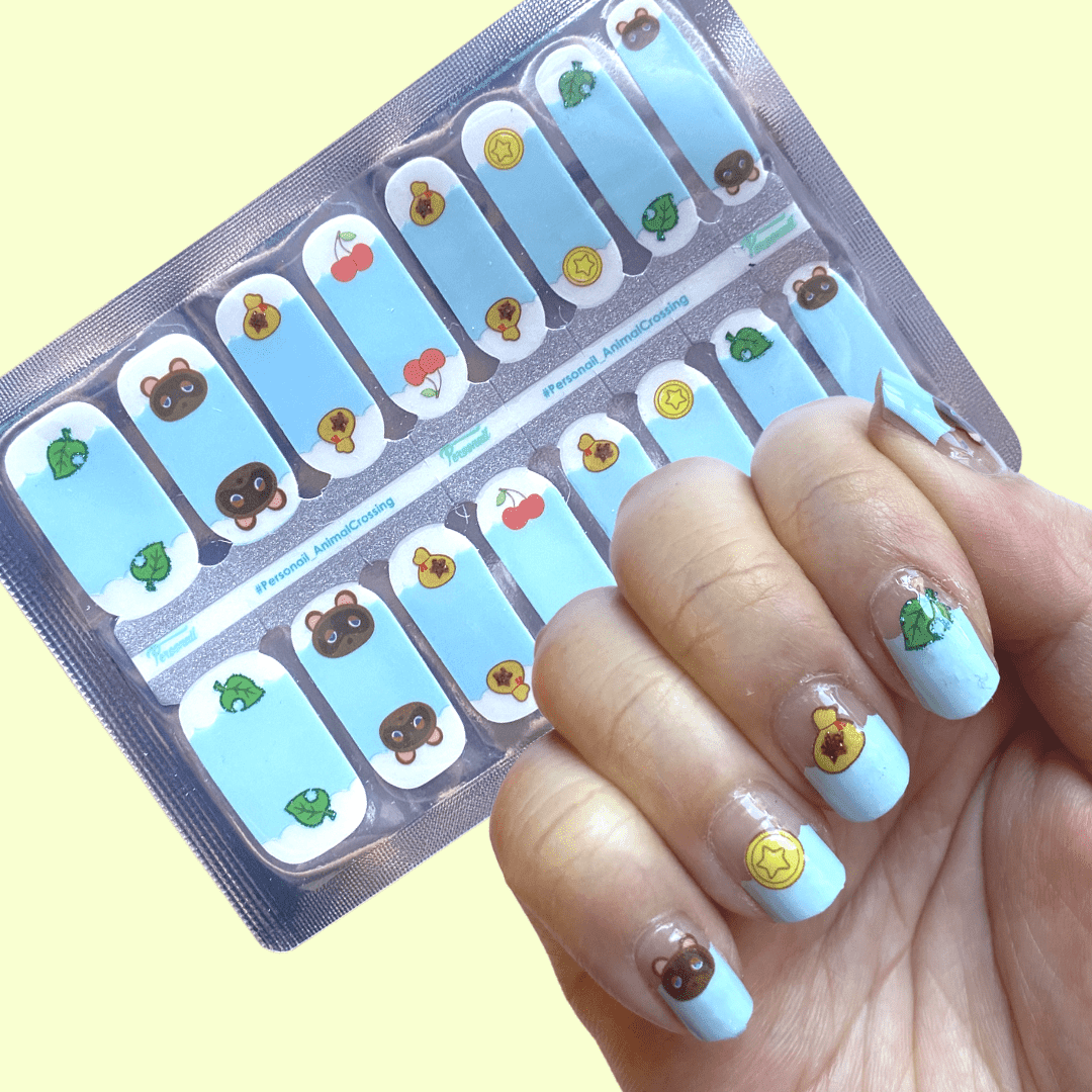 Personail Nail Wraps Animal Crossing