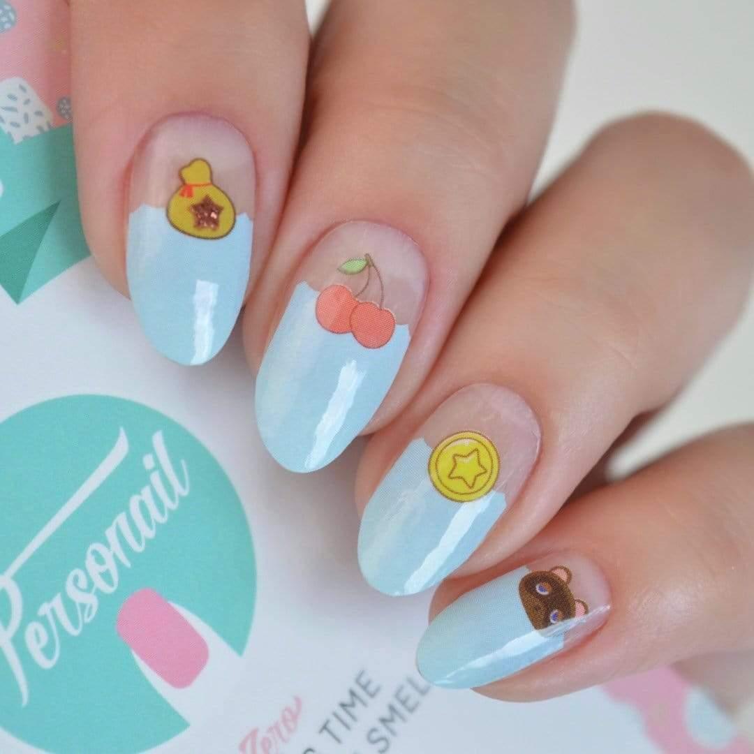 Personail Nail Wraps Animal Crossing