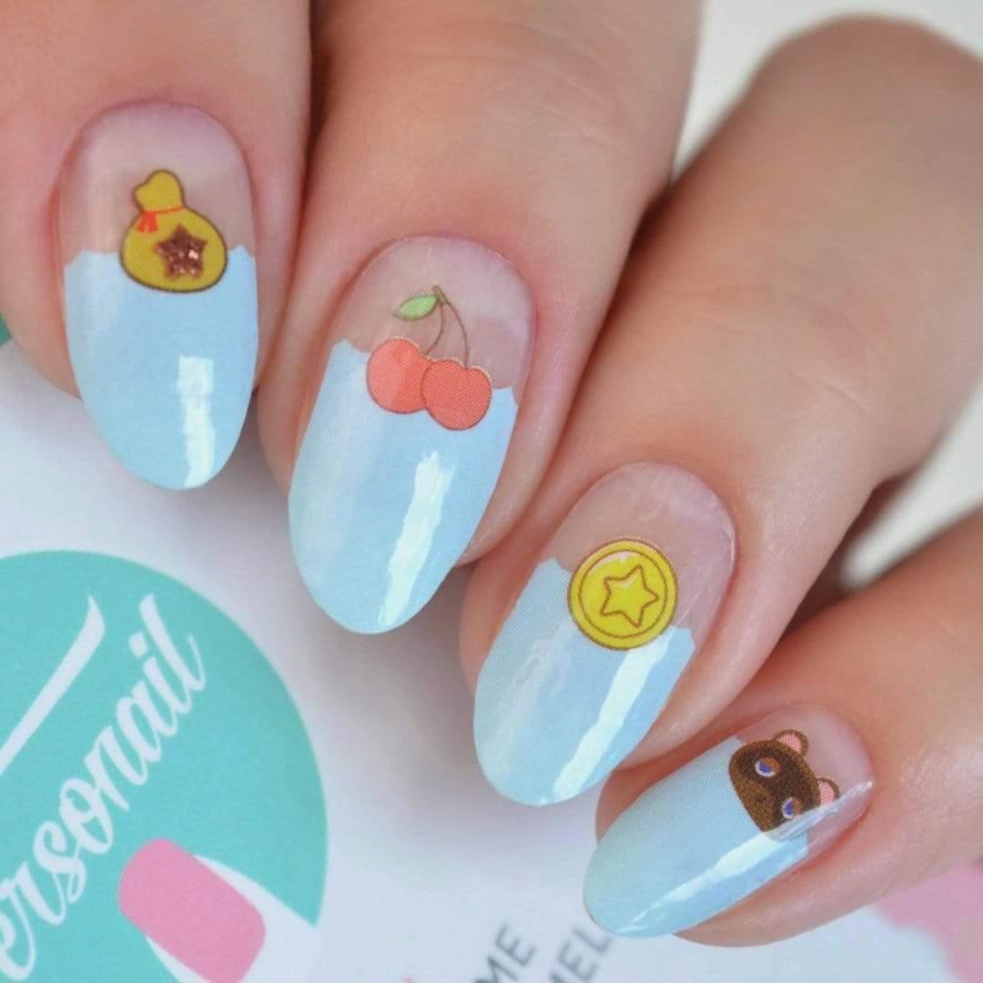 Personail Nail Wraps Animal Crossing