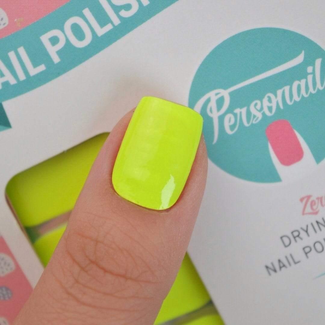 Personail Nail Wraps Neon Yellow