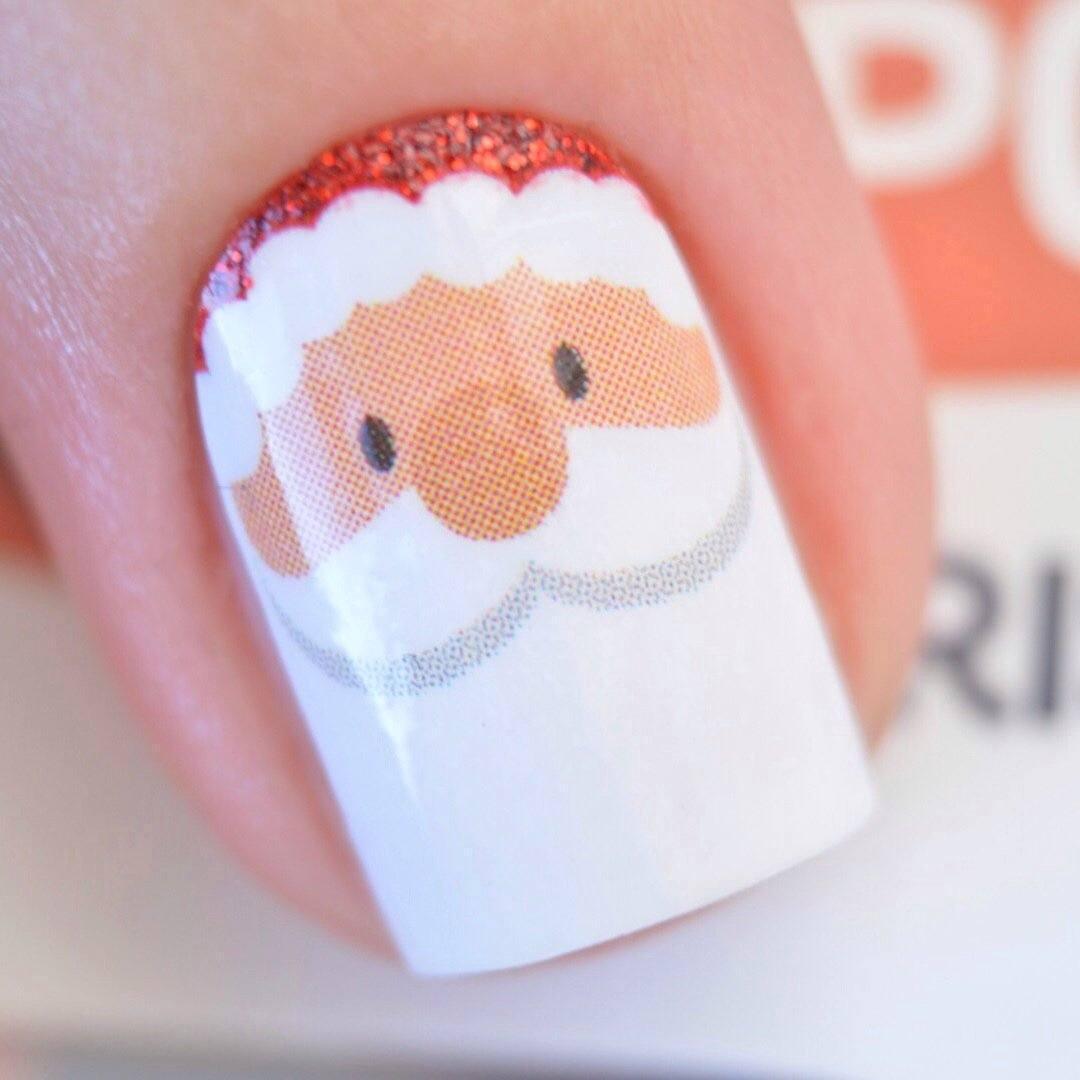 Personail Nail Wraps Santa