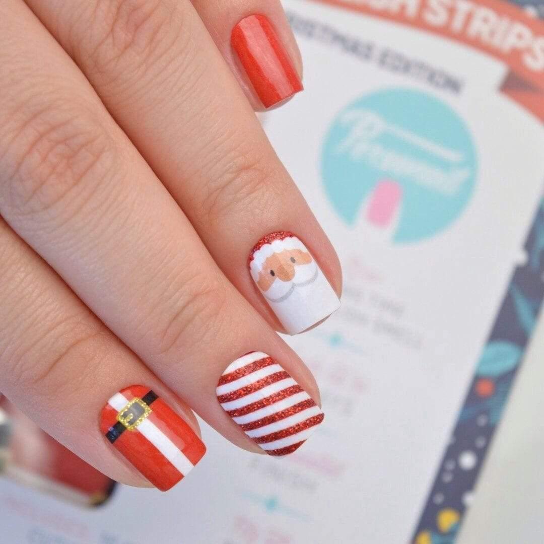 Personail Nail Wraps Santa