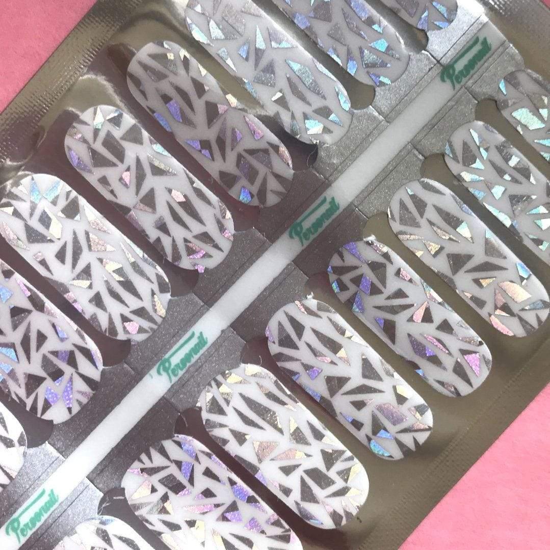 Personail Nail Wraps Shattered Glass (Transparent)